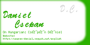 daniel csepan business card